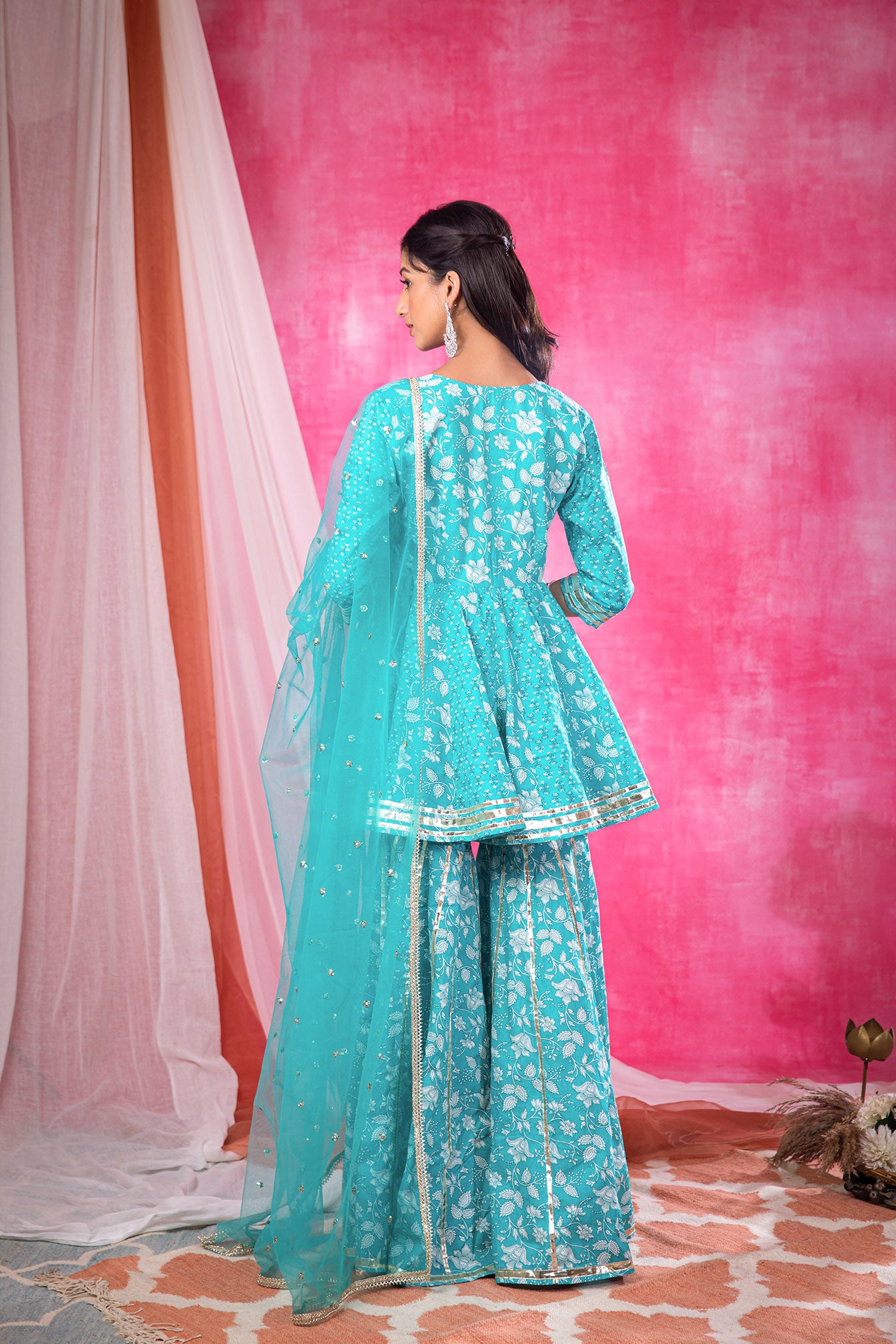 Cotton sharara suit set shop